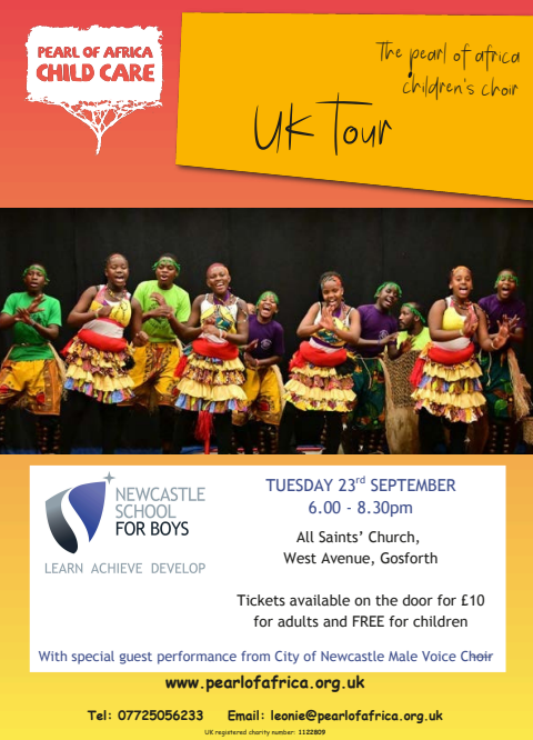 The Pearl of Africa Children’s Choir UK Tour 23rd September 2025